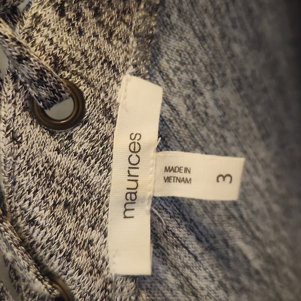 Gray Knit Top